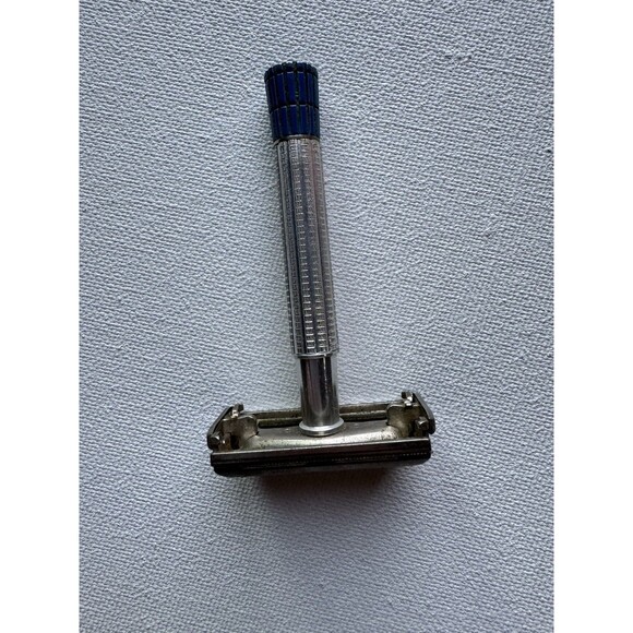 Vintage 1956 Gillette Blue Tip Super Speed Safety Razor – Mild Shave TTO - Picture 6 of 13